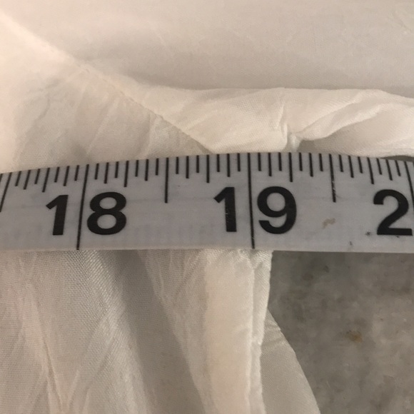 Johnny Was Embroidered Tunic Womens Small White Sheer Silky Floral Boho Fairy - Picture 9 of 11